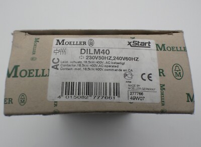 Moeller Leistungsschütz DILM40; 18,5kW/400V; 230V50Hz,240V60Hz