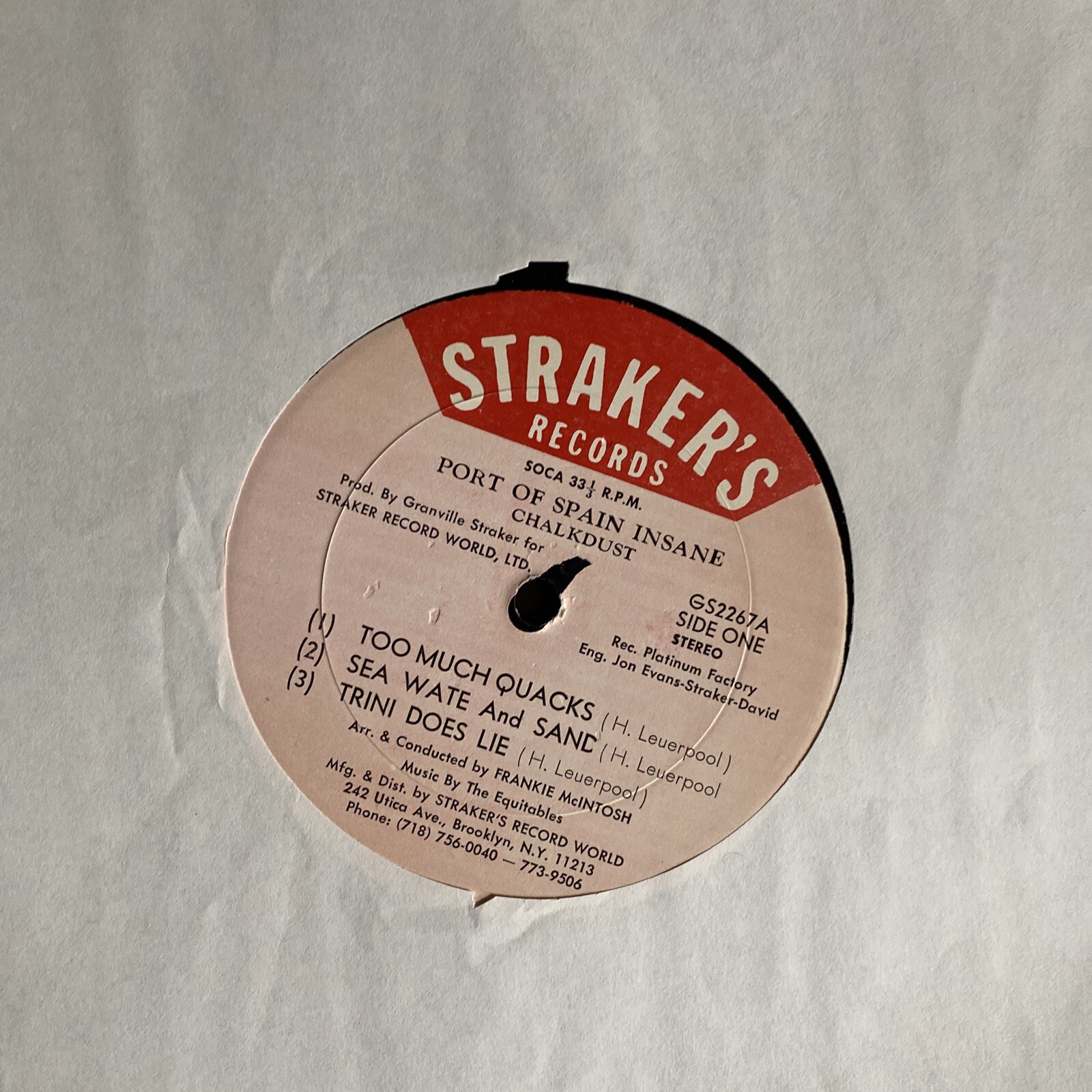 Chalkdust Insane LP Port Of Spain Insane eBay