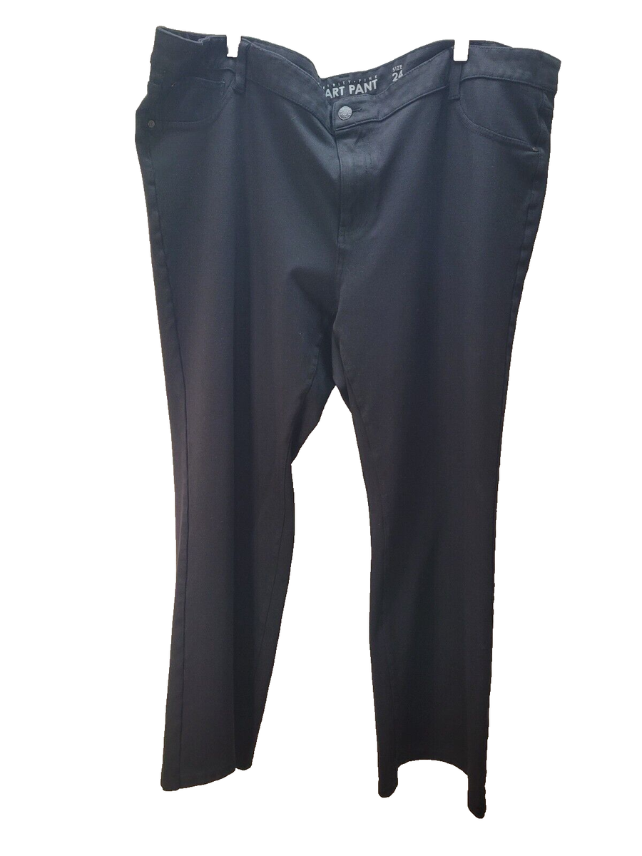Celebrity Pink Smart Pant Women's 24 Black (46 x 27) Plus size Stretch