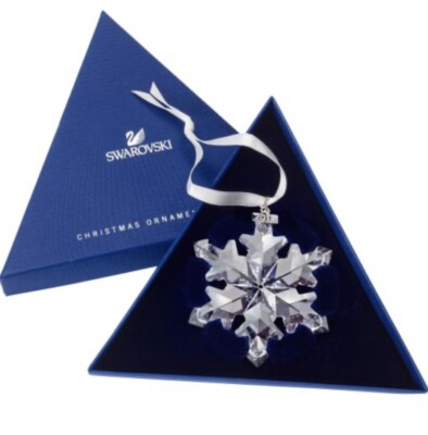 美品 Swarovski Christmas Ornament 2012 NIB Swarovski Annual Edition 2012 Snowflake Crystal Ornament Large