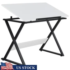 Adjustable Drafting Table Split Top Drawing Board Professional Art & Laptop Work