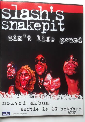 Publicité advert album concert advertising SLASH'S SNAKEPIT 2000 Lp ain't life.. - Bild 1 von 1
