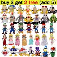 Super Mario Bros Soft Plush Stuffed Doll Collection Toys Kids Birthday Xmas Gift