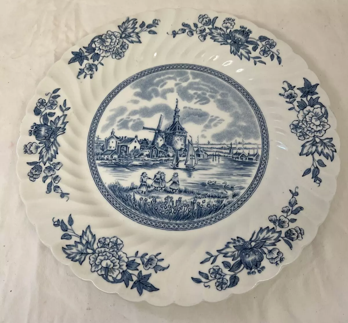 Vintage Johnson Brothers England Regency Blue Tulip Time 10