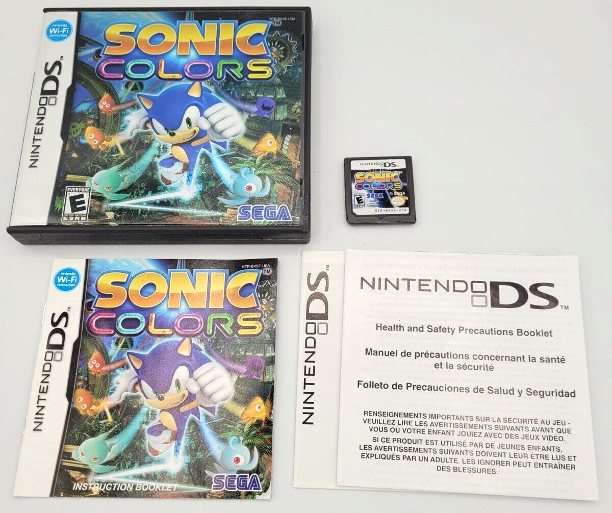 Sonic Colors Nintendo DS Game Complete CIB Authentic Tested and