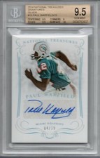 BGS 9.5 2014 Panini National Treasures Silver 10 AUTO Paul Warfield #d 4/15