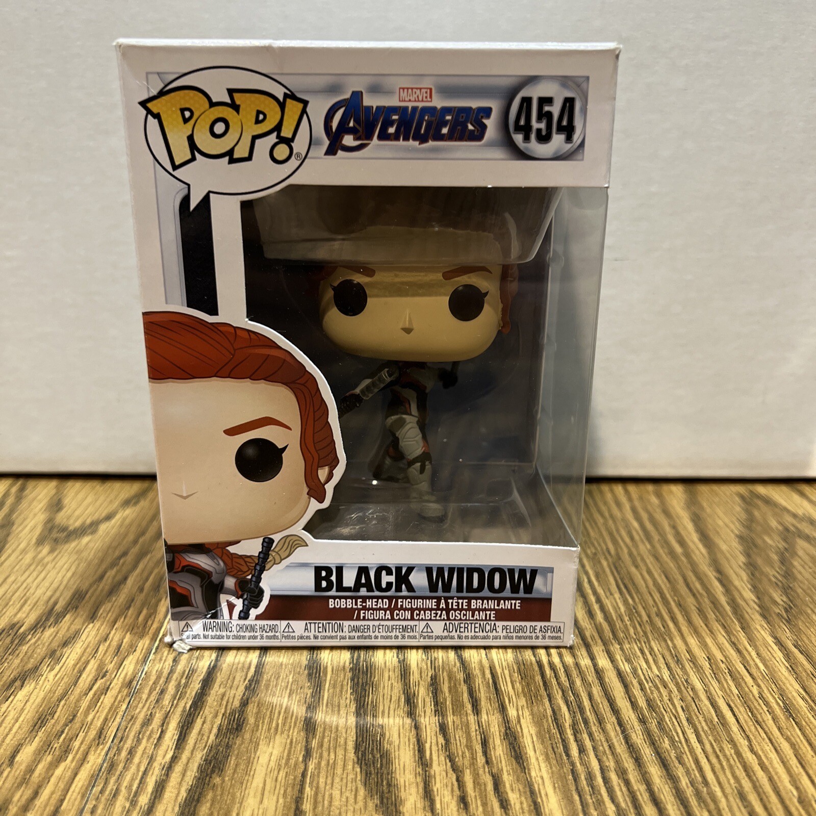 Black Widow #454 Marvel Avengers Endgame Funko Pop! Scarlet Johansson Box Damage