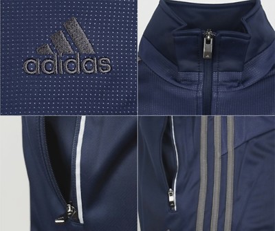 Adidas Men Knit Track Training Suit Set Winter Soccer Jacket Pant