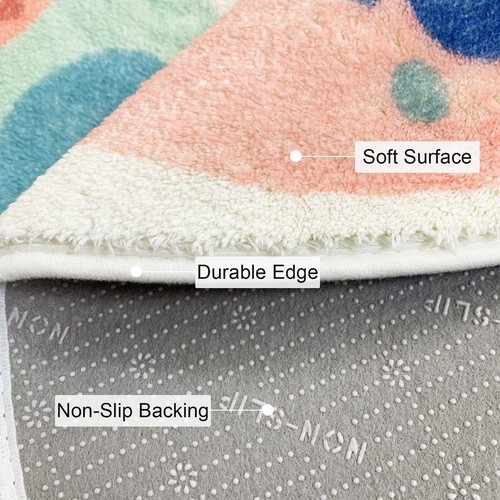 KIDS PLAY MATFLUFFY FAUX WOOL KIDS RUG 3.3'X5' KIDS NURSERY DOOR MAT SOFT PLUSH - Picture 6 of 8