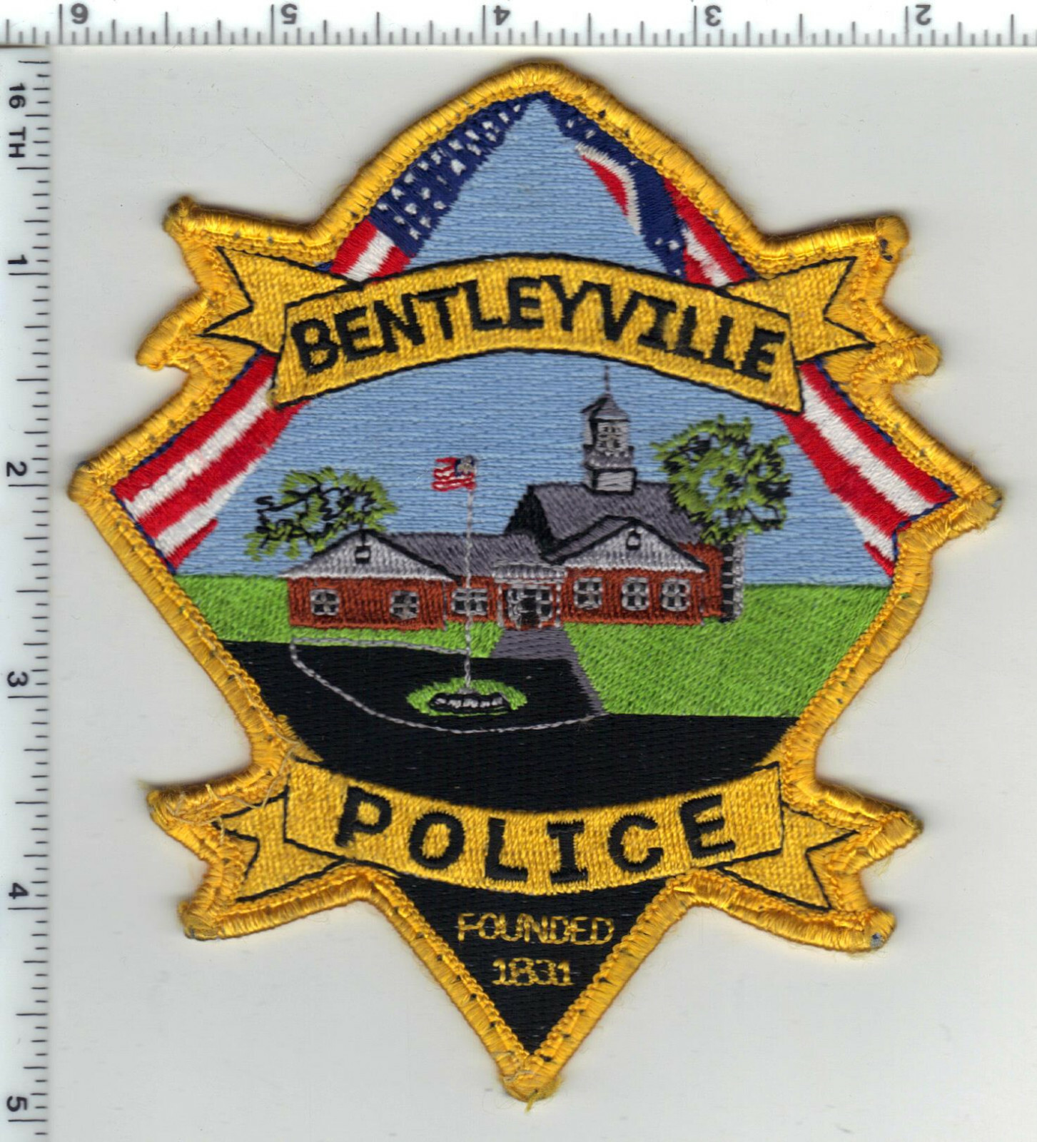Bentleyville Police (Ohio) 2nd Issue Uniform TakeOff Shoulder Patch eBay