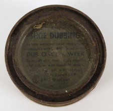 Vintage 1/2 oz Shoe Dubbing 2.5" Can