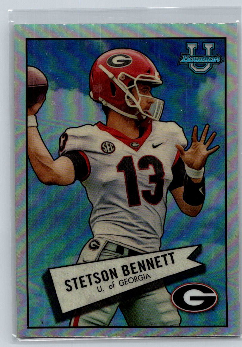 2022 Bowman University Chrome #52BF-17 Stetson Bennett 1952 Bowman