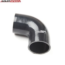 Us Ship 90 Degree 2.5 2 12 Inch Id Silicone Hose Turbo Coupler Pipe Black 4ply