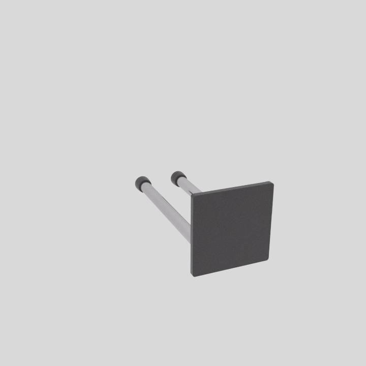Support mur et plafond 20 mm Laiton Vieilli 55 mm