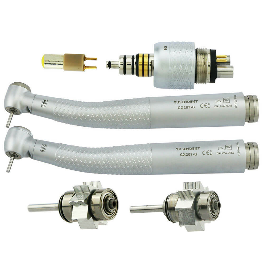Dental Fiber Optic Roto LED Quick Coupler 6 Holes YUSEN High Speed