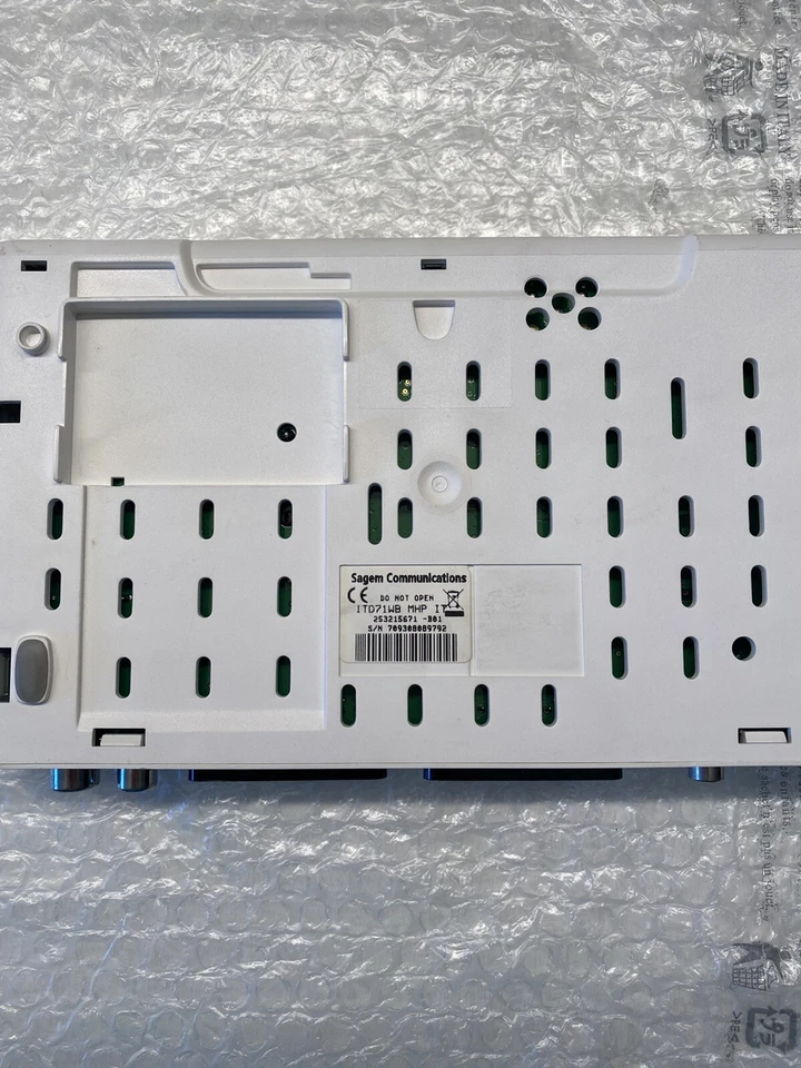 SAGEM COMMUNICATIONS ITD71WB MHP IT DECODER DIGITALE TERRESTRE TELECOMANDO USATO - Immagine 4 di 4