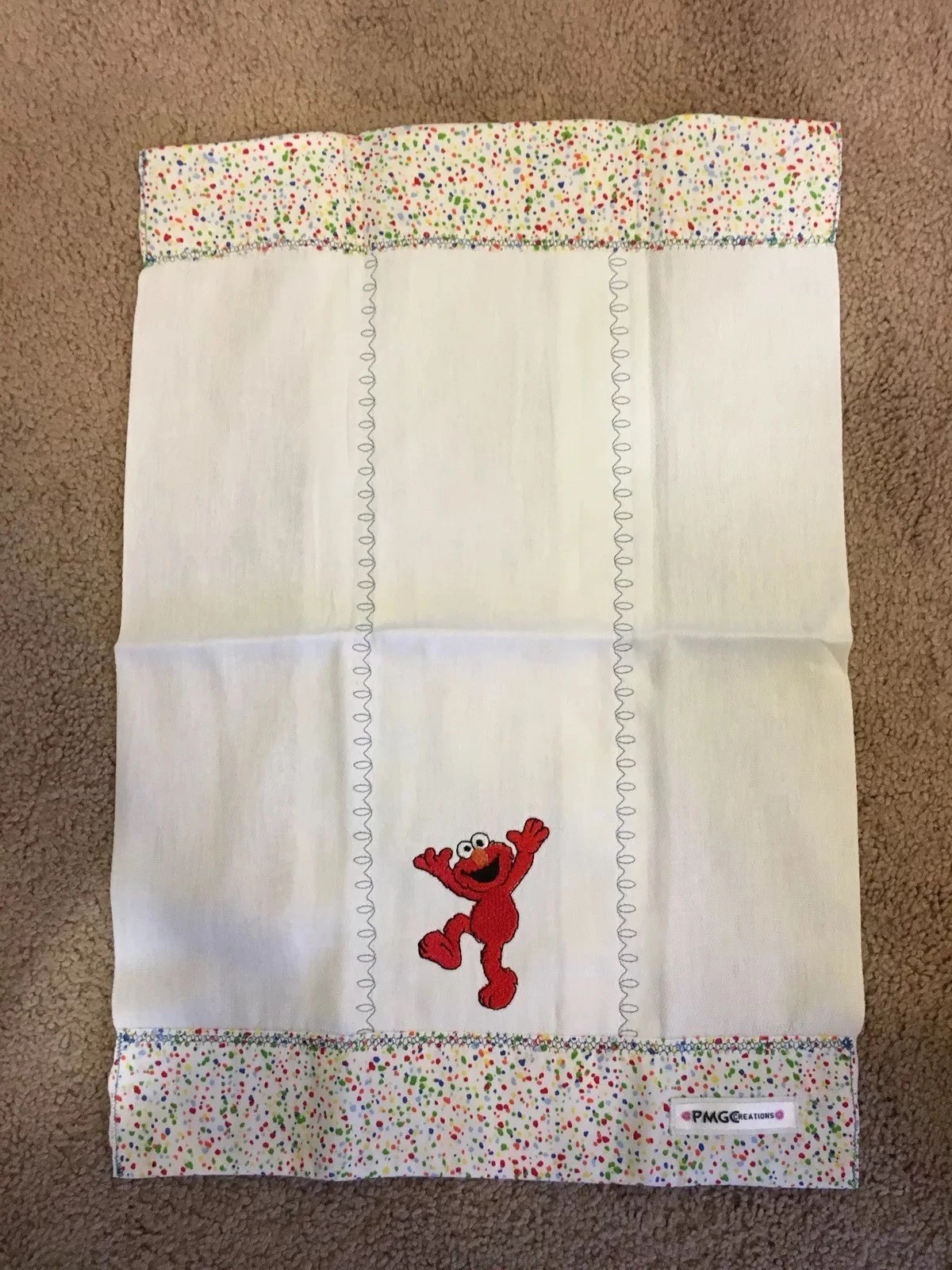 Elmo baby embroidered burp clothe