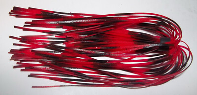 5 Custom Made D&J Lures Silicone Skirts(Black Widow)-Bass Fishing-''NEW''