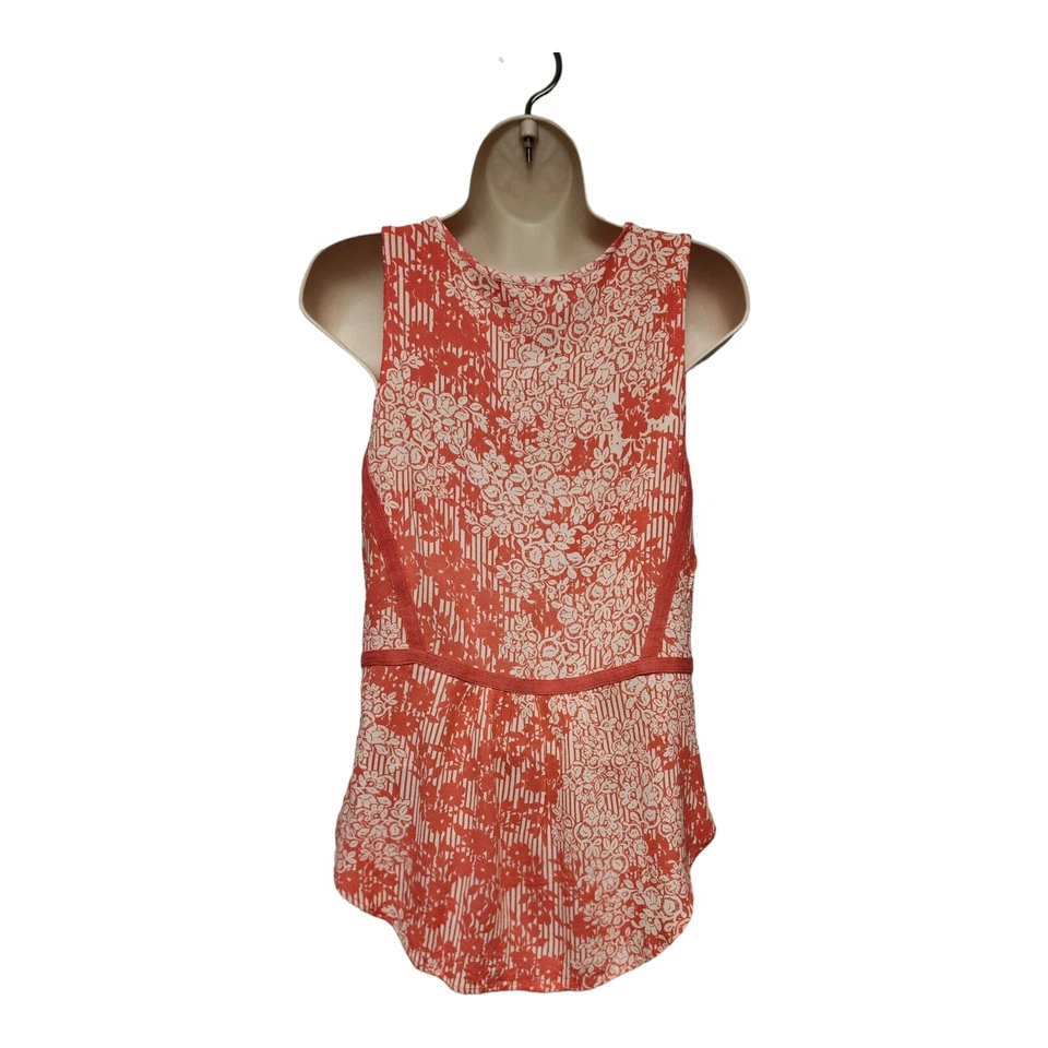  Blusa Miami Multicolor Rosa y Marfil Lo-Hi Talla Rosa, Rayón Marfil Talla Pequeña  Foto 3 de 4