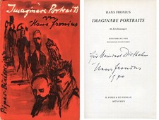 PAINTER & ILLUSTRATOR Hans Fronius autograph, signed book