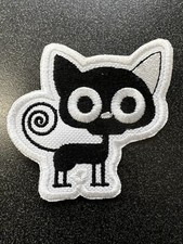 Black Cat Embroidered Patch Iron On/ Sew On