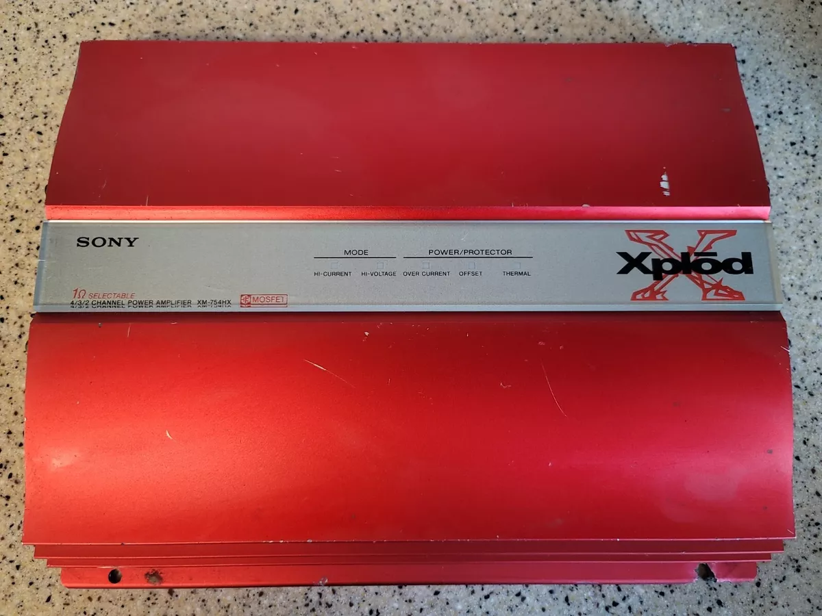 Sony Xplod XM 754HX 4 3 2 Channel Car Amp Old School Power