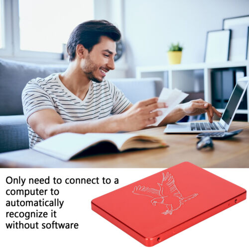 (2)2.5 Inch Hard Drive Mobile Hard Drive Solid State Drive Red External SSD - Picture 12 of 23