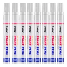 Permanent Paint Markers 8 Packs Waterproof Oil Based Medium Tip Quick Drying ...