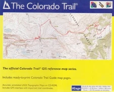 The Colorado Trail w/ Manual PC CD accurate USGS topographical maps GIS mapping!