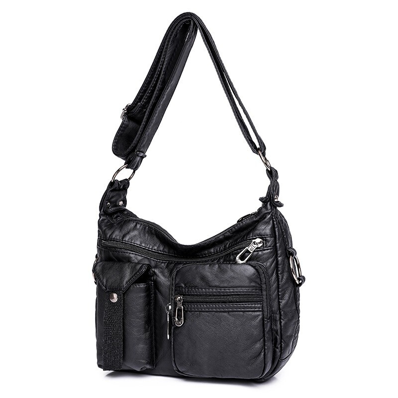 Crossbody Bag 2024 New Soft Leather Shoulder Bag with Large Capacity Gift-image