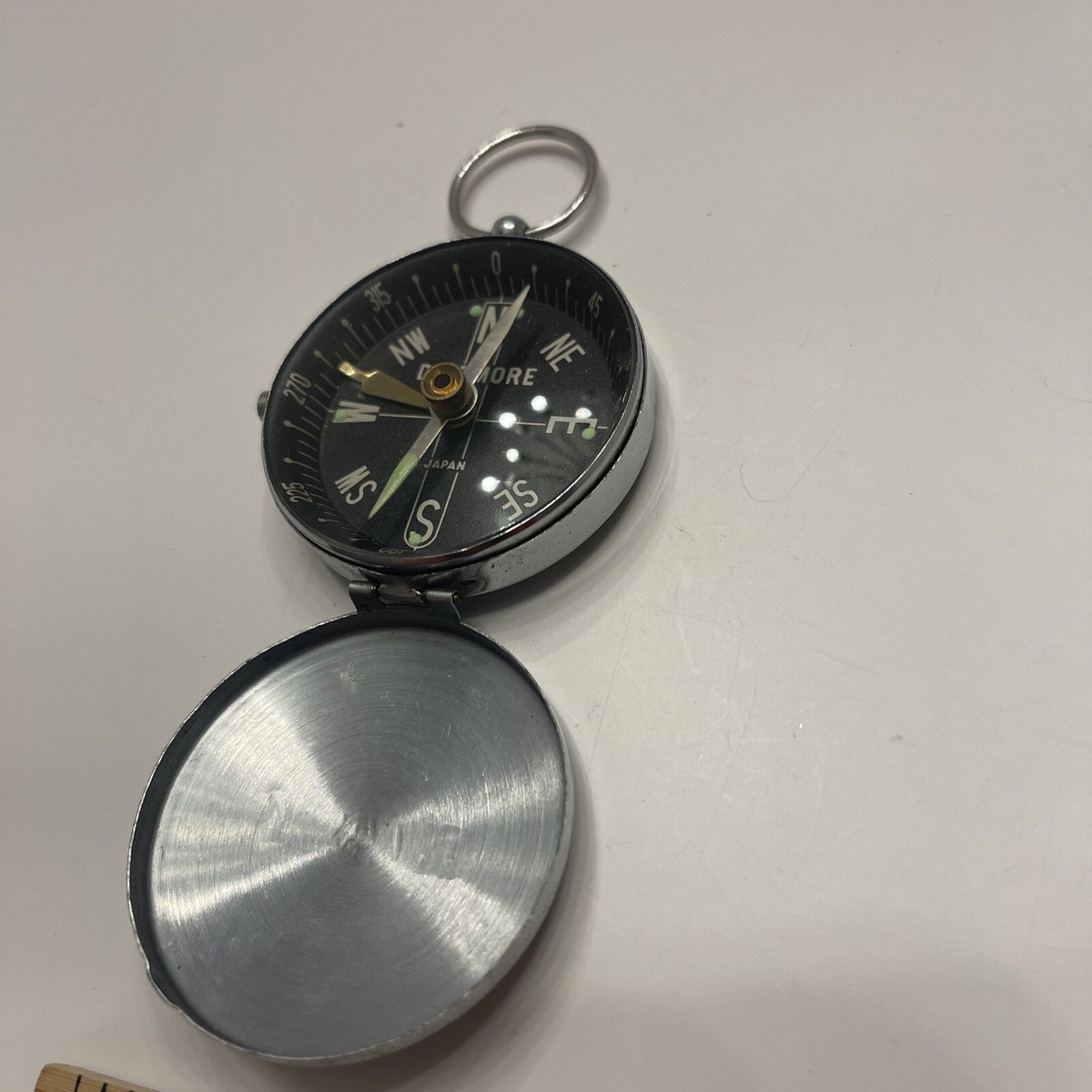 Vintage Dinsmore Instrument Co Safety Pin Compass Pocket Watch