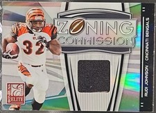 2008 Donruss Elite Zoning Commission Jerseys Card #11 Rudi Johnson 113/299 