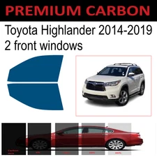 Premium Carbon Window Tint fits Toyota Highlander 2014-2019 precut tint 2f