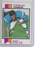 1973 Topps Cornelius Johnson Rookie Baltimore Colts Football Card #314