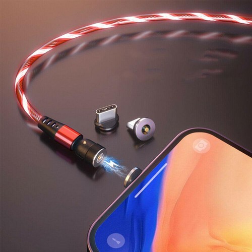 Charging Cable Magnetic Charger Cord For iPhone Type-C Micro New H7X5 - Zdjęcie 7 z 14