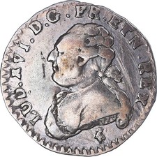 [#1045730] Coin, France, Louis XV, 1/20 Écu (6 sols), 6 Sols, 1/20 ECU, 1783, Pa