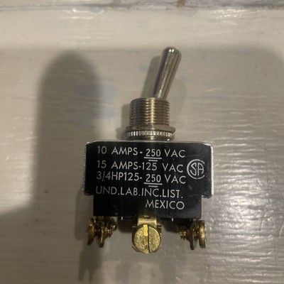 Carling Momentary Switch 2219R 10A/250VAC, 15A/125VAC 3/4HP DPDT