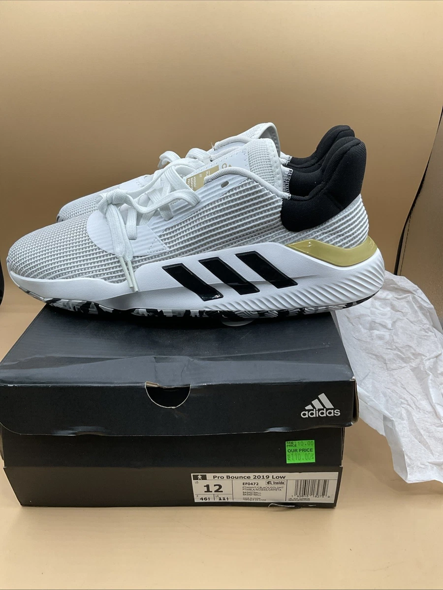 Adidas Mens Pro Bounce Basketball Low Top Black & Gold 11.5 Brand New No Box adidas | Shoes | Nwt Adidas Ah2673 Pro Bounce 28 Low Mens  main image 2