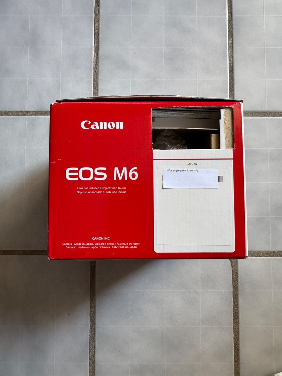 Canon EOS M6 24.2MP Digital Camera - Black (Body Only) (Latest
