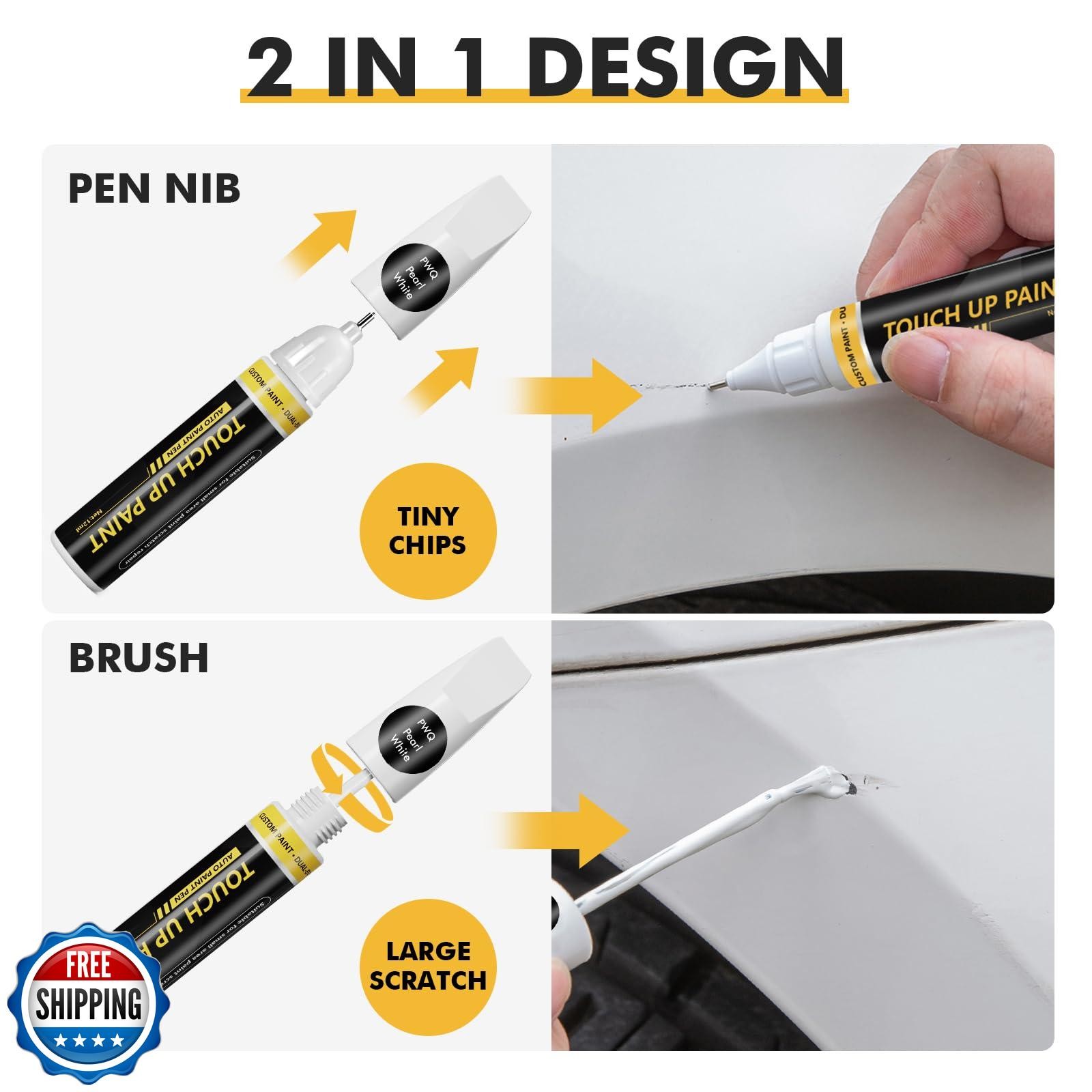 Pholeon (Flame Red (PR4) Car Touch Up Paint for Dodge Ram, Car Paint Scratch 