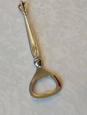 Flaschen&ouml;ffner+Krone vergoldet, Sterling Silber,  S&ouml;rensen D&auml;nemark