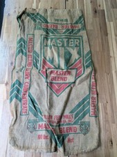 Vintage Master Mix Master Blend McMillen Burlap 100lb Feed Sack Bag Seed
