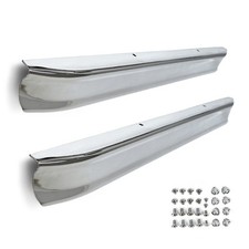 Front And Rear Smooth Bumperbolts Set Chrome 1966-1977 Bronco