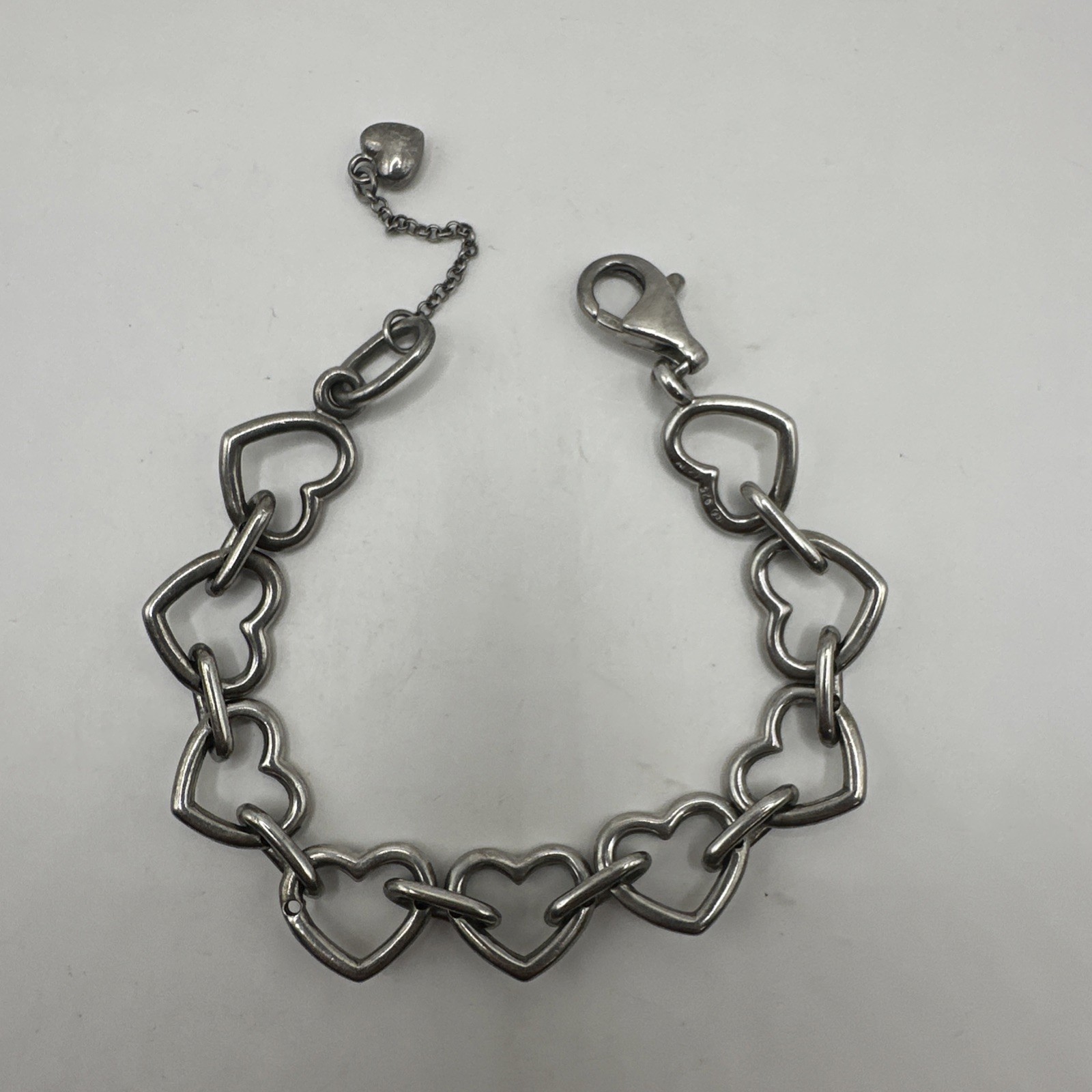 Affinity Diamond Chip Heart Link QVC Sterling Sil… - image 10