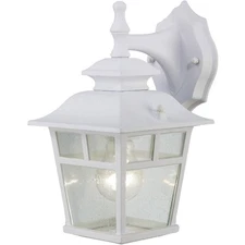 Home Impressions Fieldhouse White Outdoor Wall Light Fixture, (2-Pack) Canarm