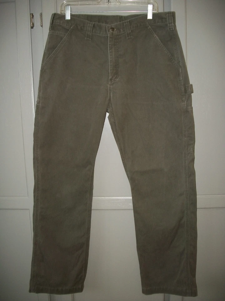 Carhartt Jeans MENS 36x30 BROWN Jeans Relaxed Fit Carpenter Pants Nice Condition - Image 2 of 4