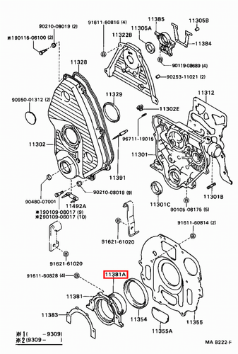 Genuine Hilux LN110 LN109 LN108 LN107 LN106 3L 2L Rear Main Oil Crankshaft Seal - Picture 15 of 20