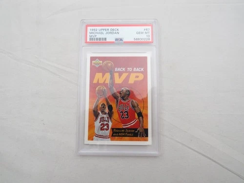1992 Upper Deck Basketball #67 Michael Jordan MVP Gem Mint PSA 10 card
