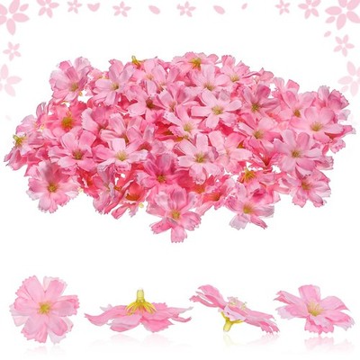 100Pcs Faux Flower Heads for Crafts Small Fake Flowers