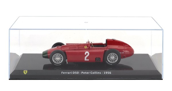 Modellauto Statisch Ferrari F1 Lancia D50 1956 Peter Collins Mit Vitrine 1/24-image